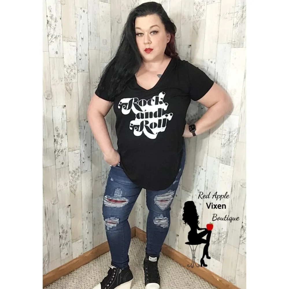 Distressed Skinny Jeans with Plaid Patches Size 2XLarge - Picture 2 of 2